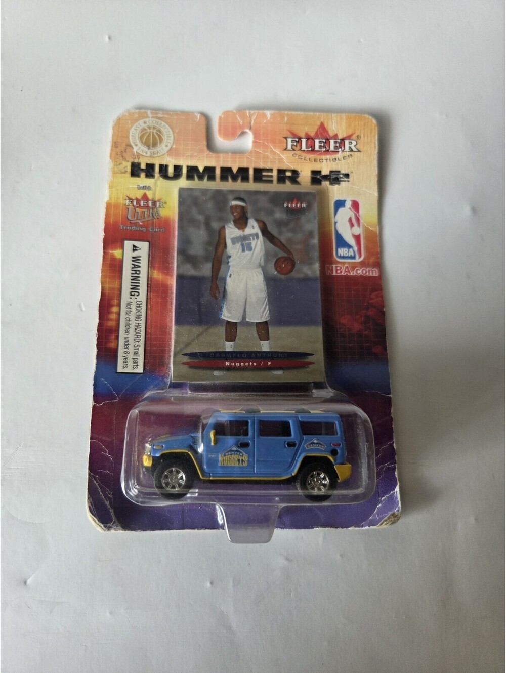 2003-04 Fleer Collectibles Carmelo Anthony NBA Rookie Card  Hummer Die-Cast A22